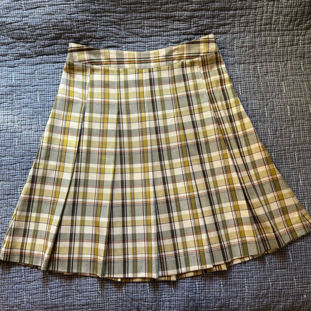 Merona Pleated Plaid Skirt